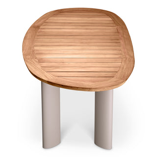 Outdoor Dining Table Free Form natural teak