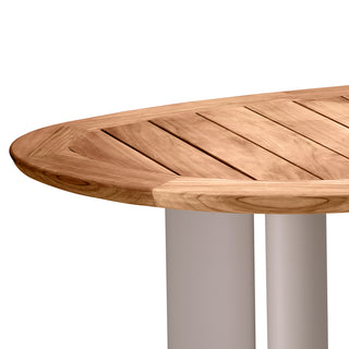 Outdoor Dining Table Free Form natural teak