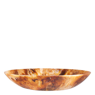 Bowl Mood Round orange swirl