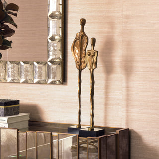 Object Dual vintage brass finish set of 2