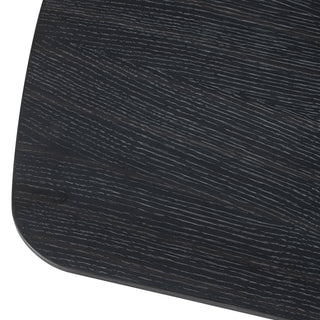 Dining Table Bergman L charcoal grey oak veneer