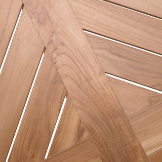 Outdoor Dining Table Bell Rive natural teak