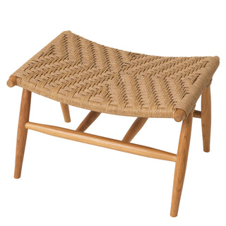 Outdoor Chair and Foot Stool Laroc natural teak