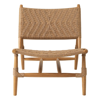 Outdoor Chair and Foot Stool Laroc natural teak