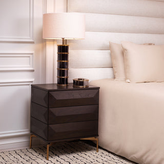 Nightstand Denver mocha oak veneer