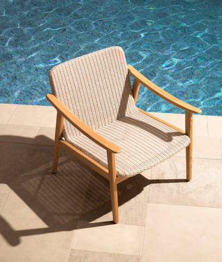 Outdoor Chair Honolulu natural teak faux rattan