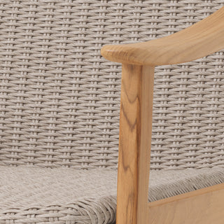 Outdoor Chair Honolulu natural teak faux rattan