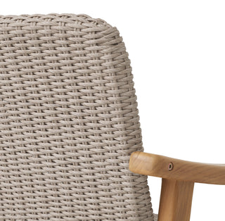 Outdoor Dining Chair Honolulu natural teak faux rattan