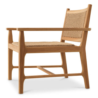 Outdoor Chair Pivetti natural teak faux rattan