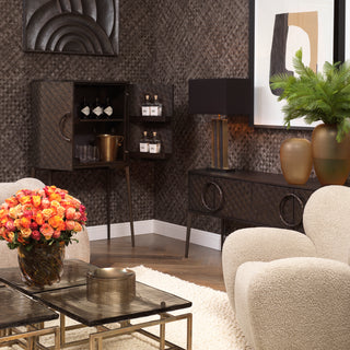 Dresser Nilsson oak veneer bronze finish