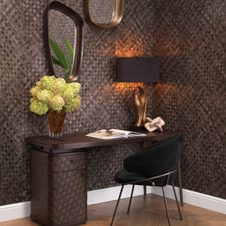 Desk Fiji woven oak veneer