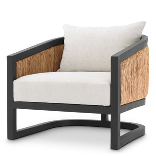 Chair Aruba classic black finish natural sea grass sentier
cream