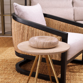 Chair Aruba classic black finish natural sea grass sentier
cream