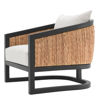 Chair Aruba classic black finish natural sea grass sentier
cream