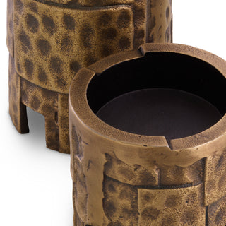 Candle Holder Laurentios vintage brass finish set of 3