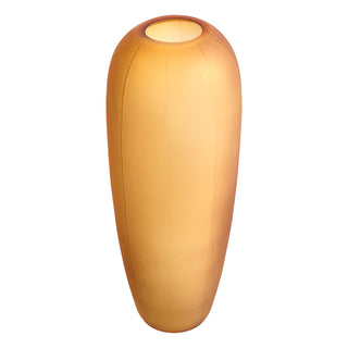 Vase Zenna L amber glass