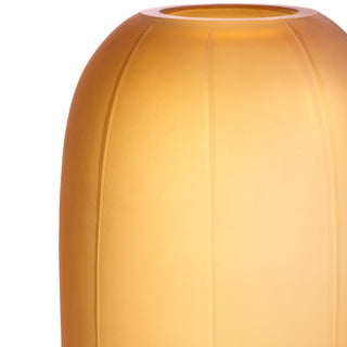 Vase Zenna L amber glass