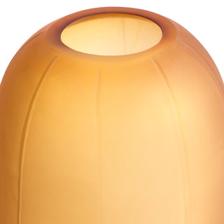 Vase Zenna L amber glass