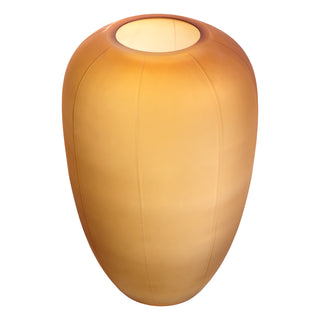 Vase Zenna M amber glass