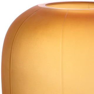 Vase Zenna M amber glass