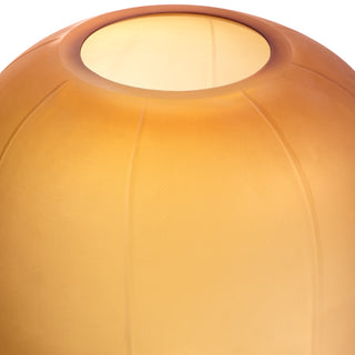 Vase Zenna M amber glass