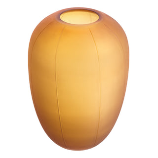 Vase Zenna S amber glass