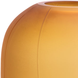 Vase Zenna S amber glass