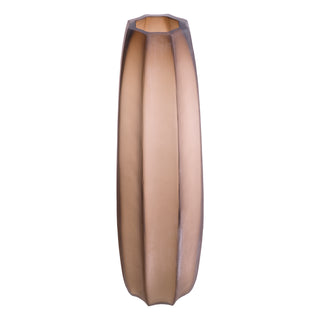 Vase Tiara L brown glass