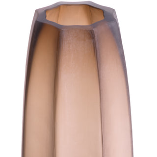 Vase Tiara L brown glass