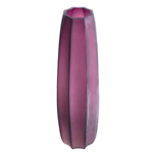 Vase Tiara L purple glass