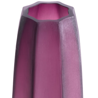 Vase Tiara L purple glass