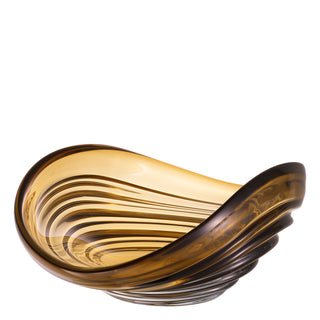 Bowl Pheadra L brown glass