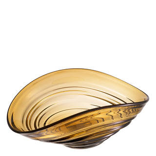 Bowl Pheadra L brown glass