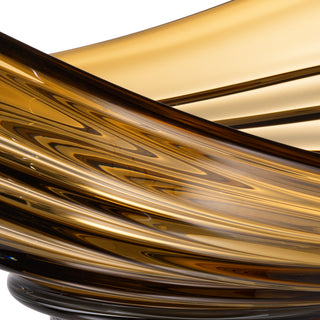 Bowl Pheadra L brown glass