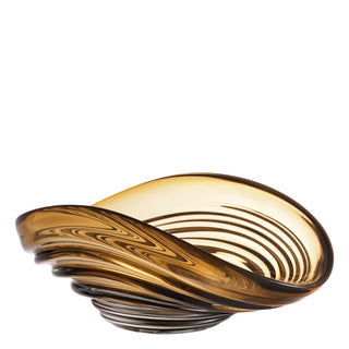 Bowl Pheadra S brown glass