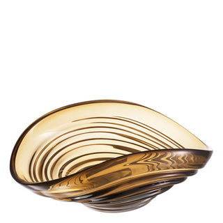 Bowl Pheadra S brown glass
