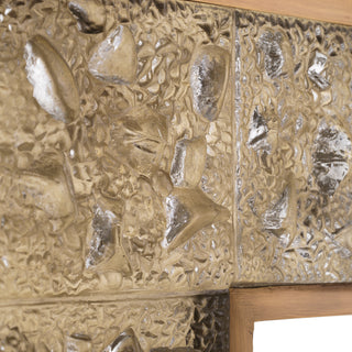 Mirror Mellot square vintage brass finish