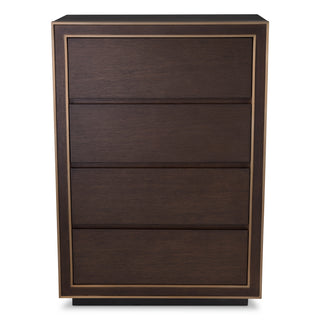 Drawer Dresser Camelot Tall brown oak veneer