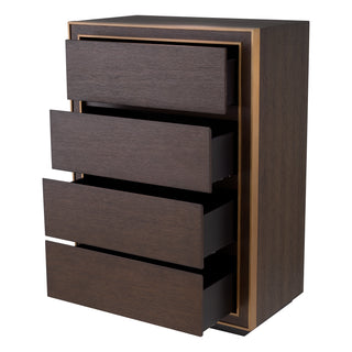Drawer Dresser Camelot Tall brown oak veneer
