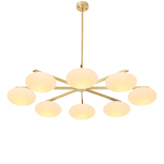 Chandelier Evergreen double antique brass finish