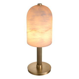 Table Lamp Kayla antique brass finish alabaster