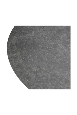 Outdoor Dining Table Volterra Round bronze finish grey ceramic