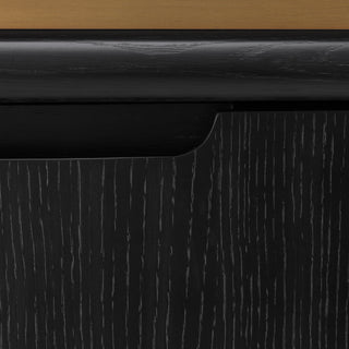 Nightstand Costanzo charcoal grey oak veneer