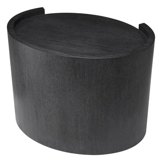 Nightstand Rosemberg charcoal grey oak veneer