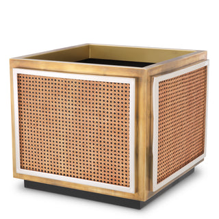 Planter Tropea vintage brass finish