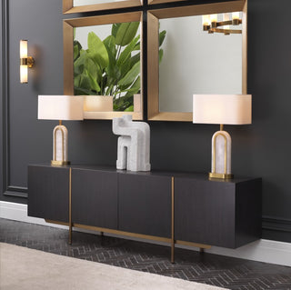 Dresser Bazilian charcoal grey oak veneer