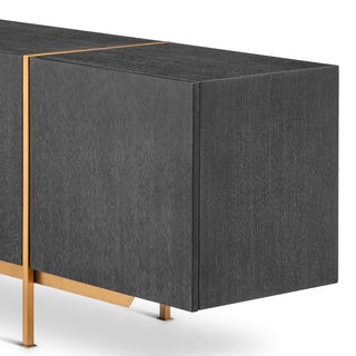 Dresser Bazilian charcoal grey oak veneer