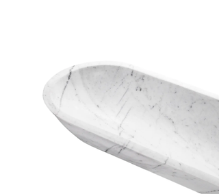 Bowl Hulton white marble