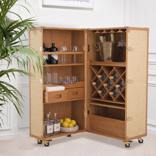 Bar Cabinet Highland washed oak veneer