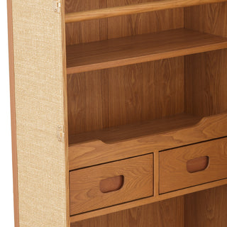Bar Cabinet Martini Bianco rattan look